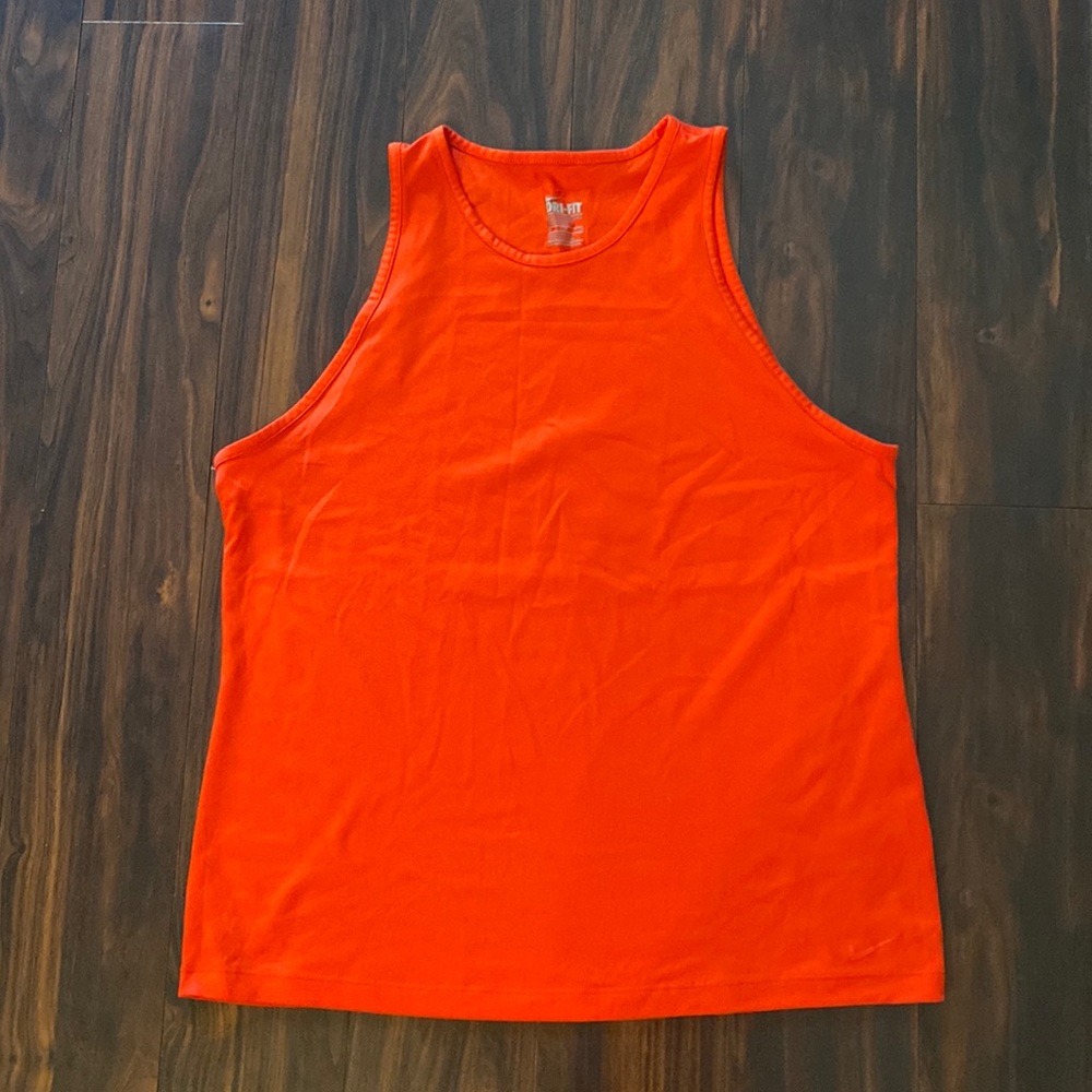 Orange Nike tank top women’s